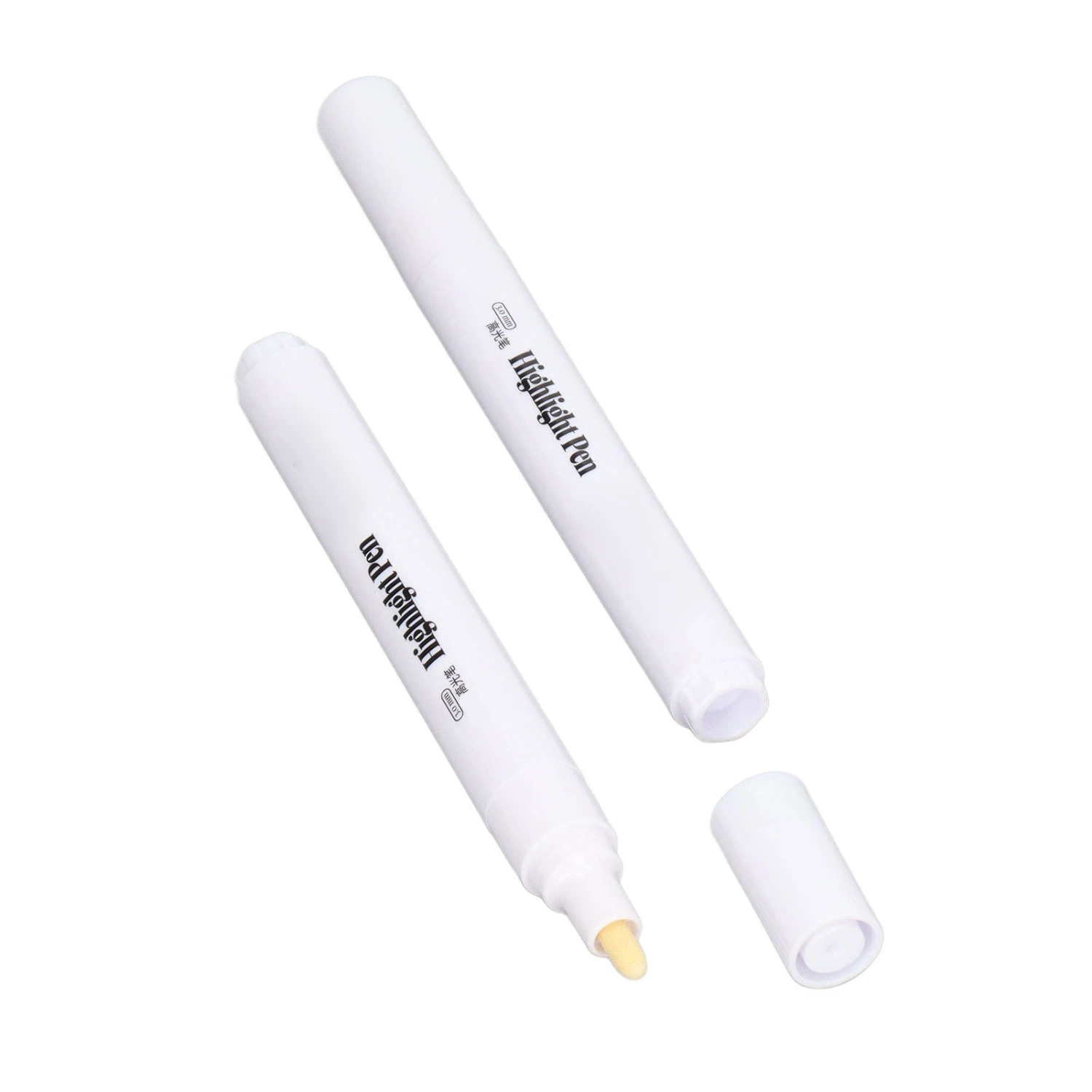 2Pcs White Marker 3.0mm Odorless Opaque Waterproof White Paint Pen for Painting Sketching Illustration