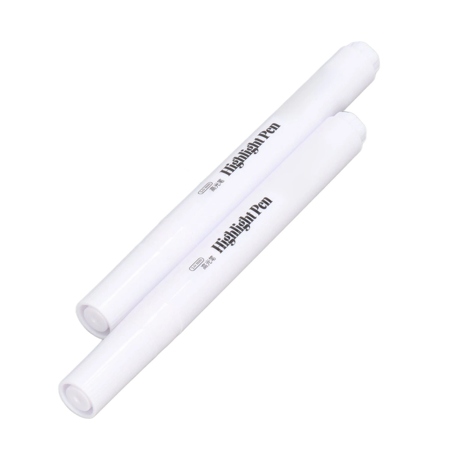 2Pcs White Marker 3.0mm Odorless Opaque Waterproof White Paint Pen for Painting Sketching Illustration