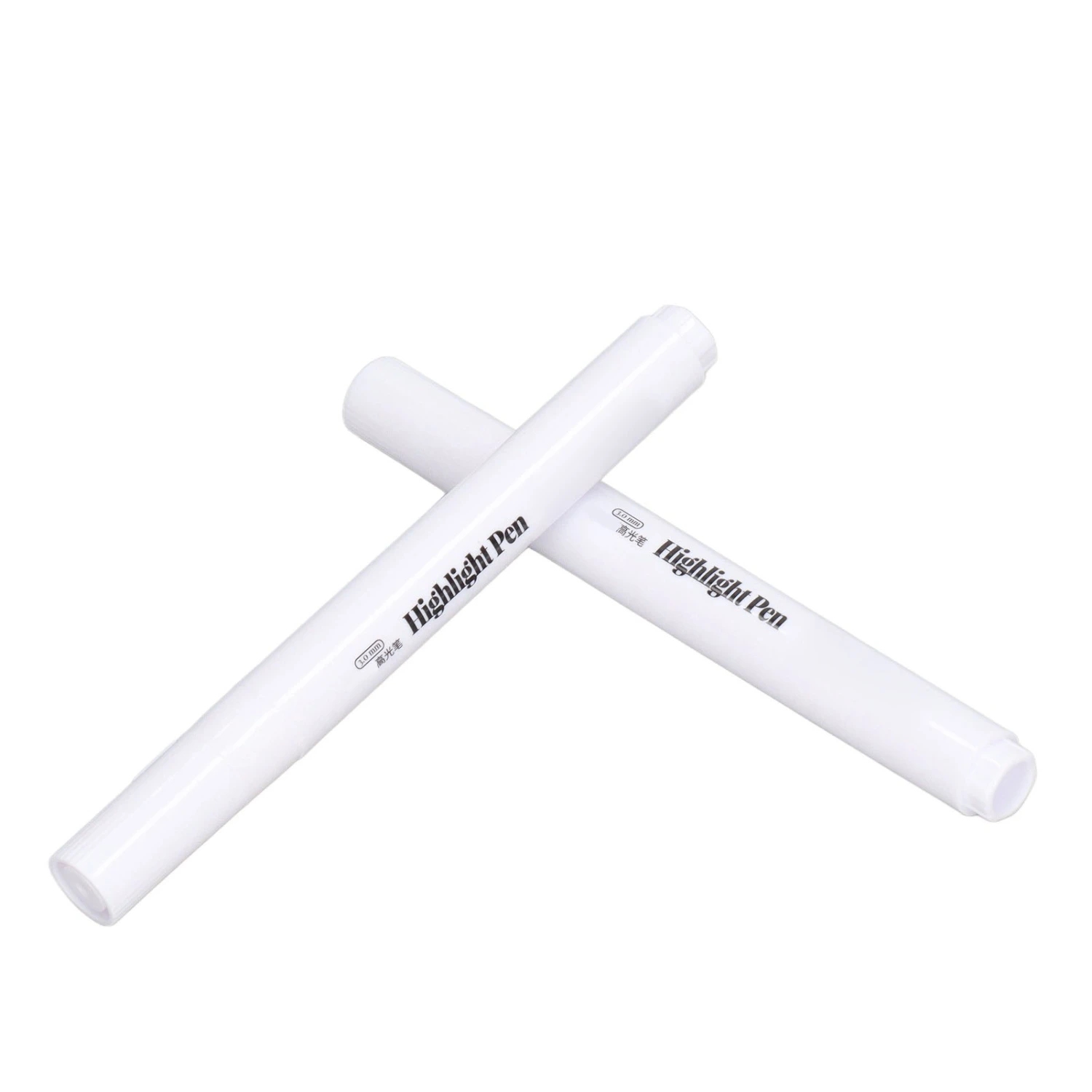 2Pcs White Marker 3.0mm Odorless Opaque Waterproof White Paint Pen for Painting Sketching Illustration