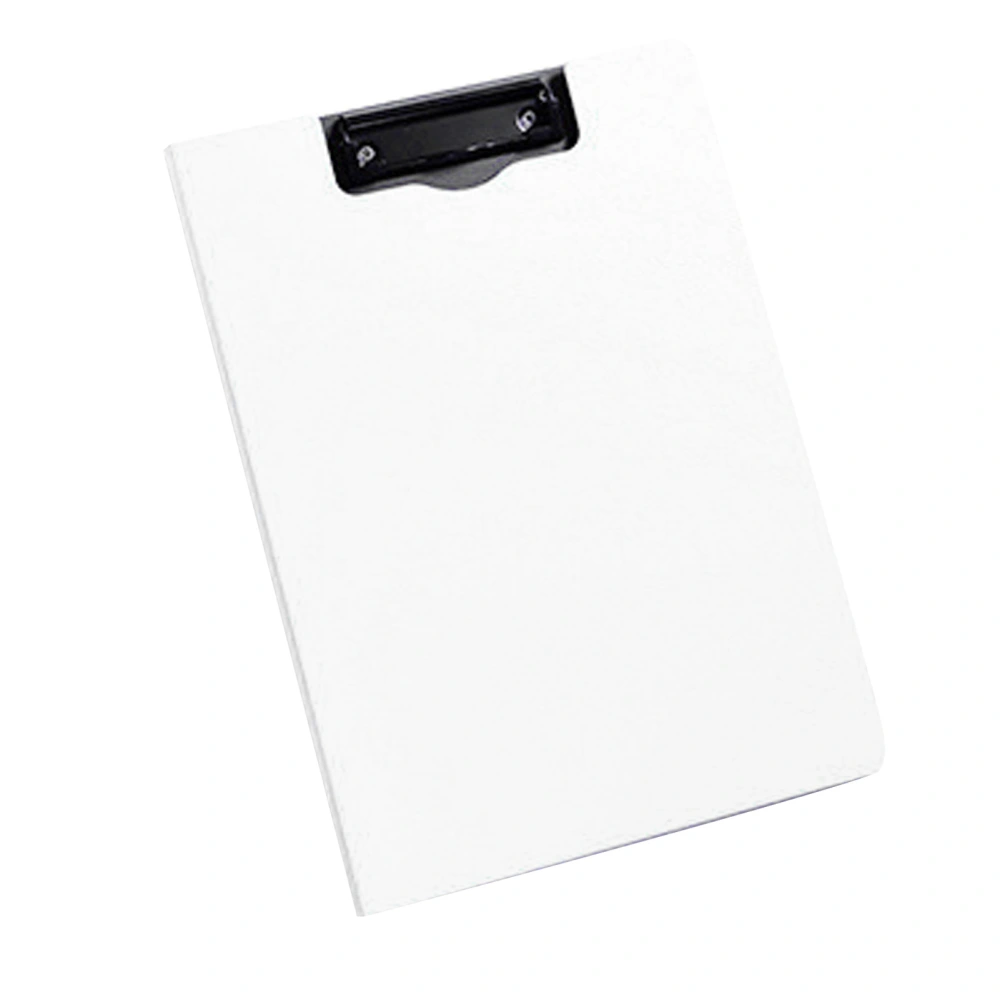 A4 Clipboard Folder Hold 100 Sheets Simple Straight Grain Office Clipboard Folder Paper Folders for School Office White Vertical