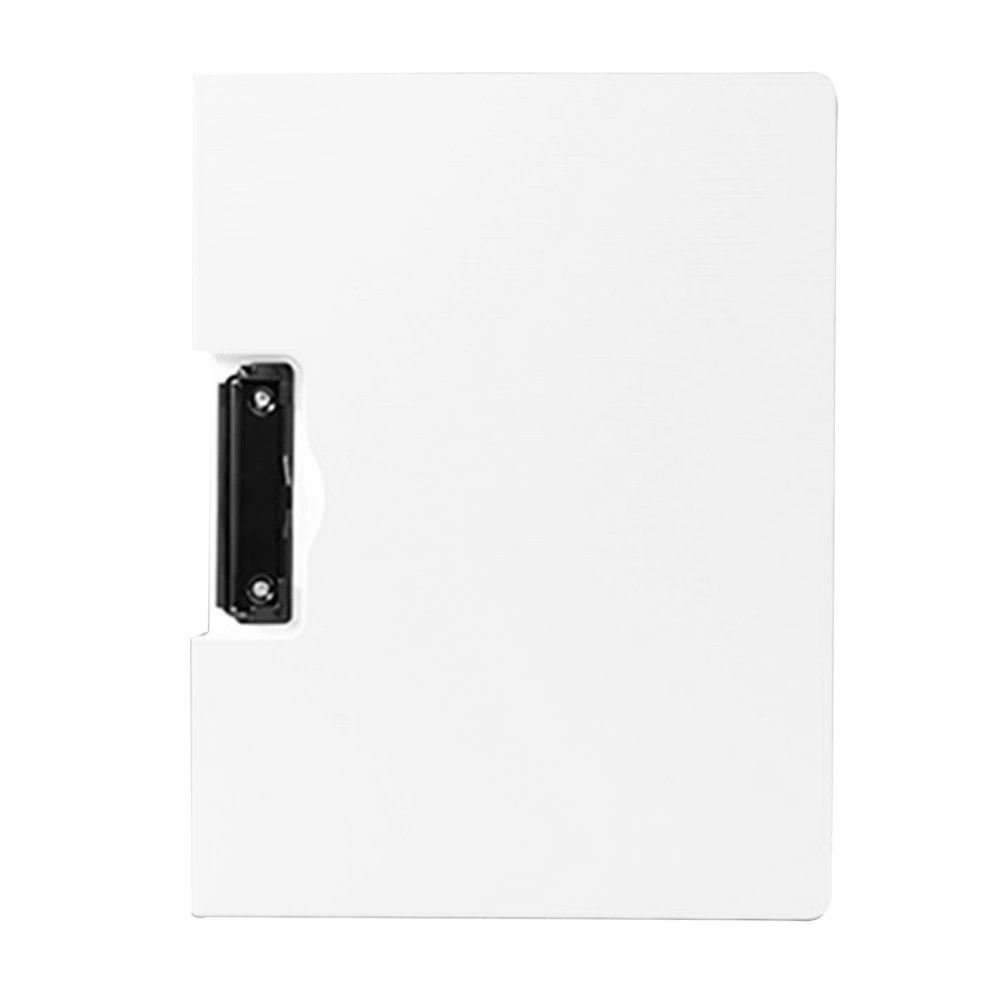 A4 Clipboard Folder Hold 100 Sheets Simple Straight Grain Office Clipboard Folder Paper Folders for School Office White Horizontal