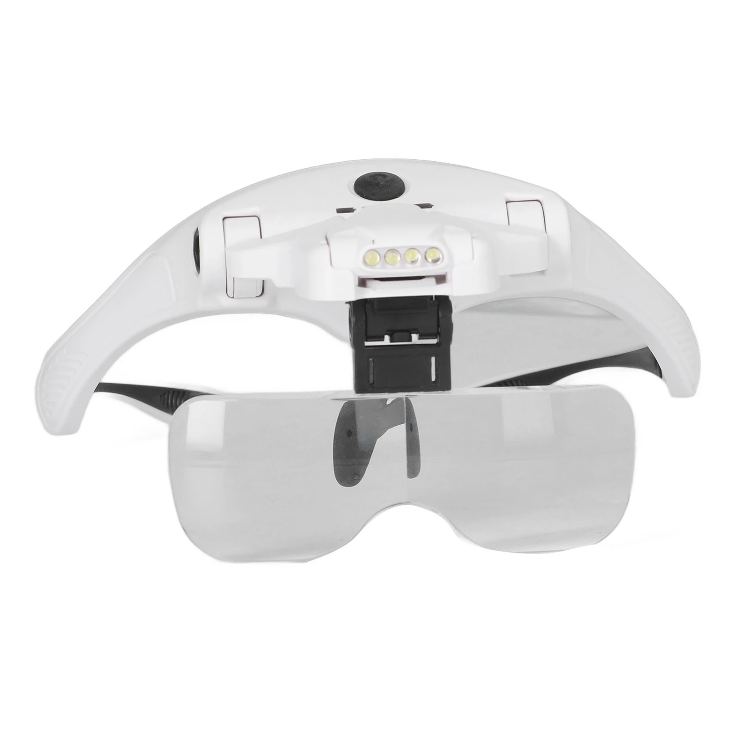 Headband Magnifier USB Charge Acrylic Optical Lenses Ergonomic LED Illuminated Hands Free Magnifying Glass for Reading