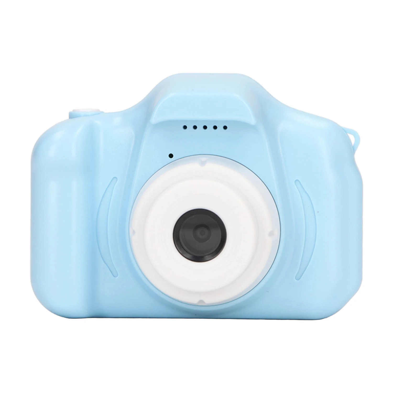 Kids Camera 2.0in IPS Screen Blue Comfortable Grip Rounded Body USB Charging 400mAh Children Camera Toys