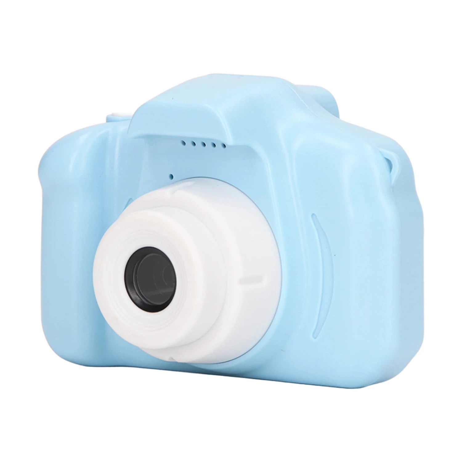 Kids Camera 2.0in IPS Screen Blue Comfortable Grip Rounded Body USB Charging 400mAh Children Camera Toys