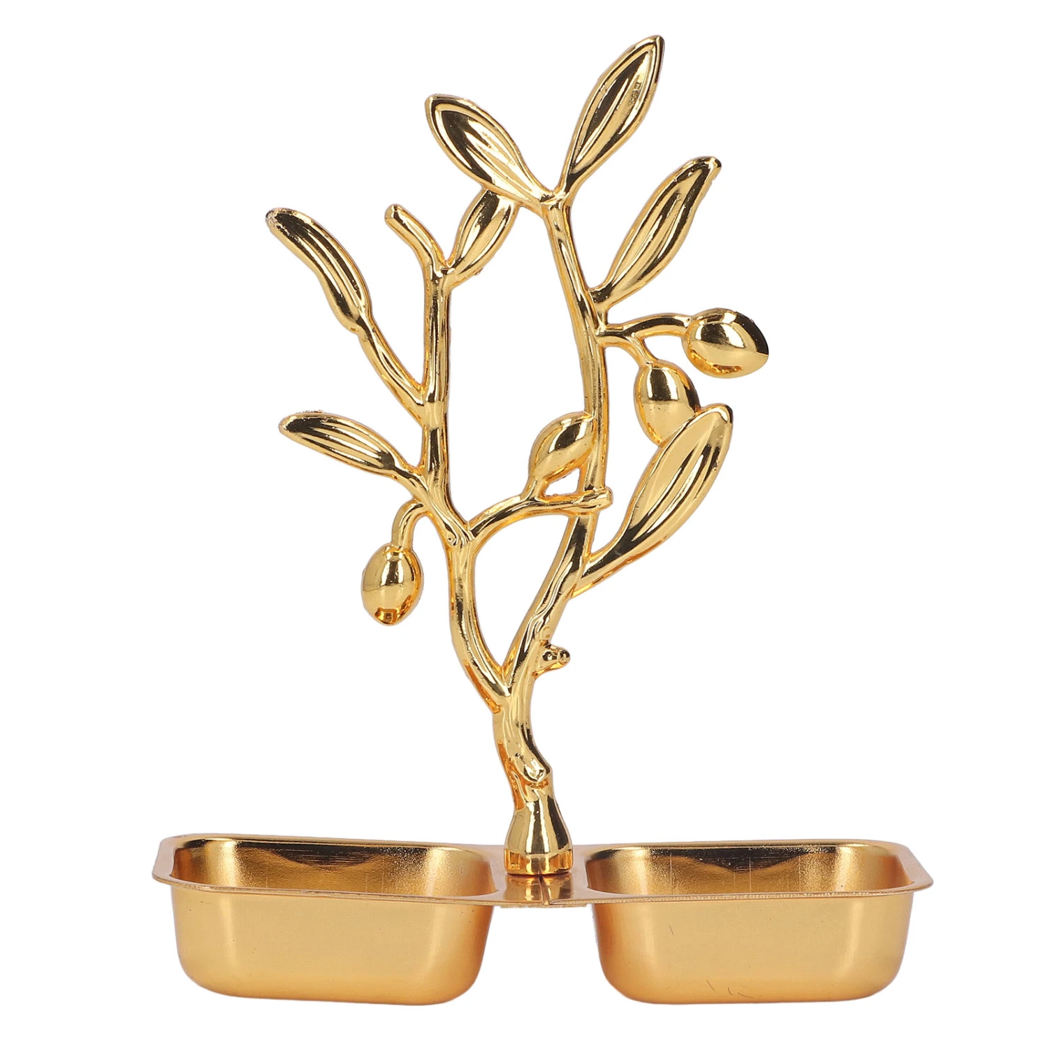 Gold Serving Tray Nordic Style Stainless Steel Snack Tray Candies Plate for Desks Parties Wedding Decoration