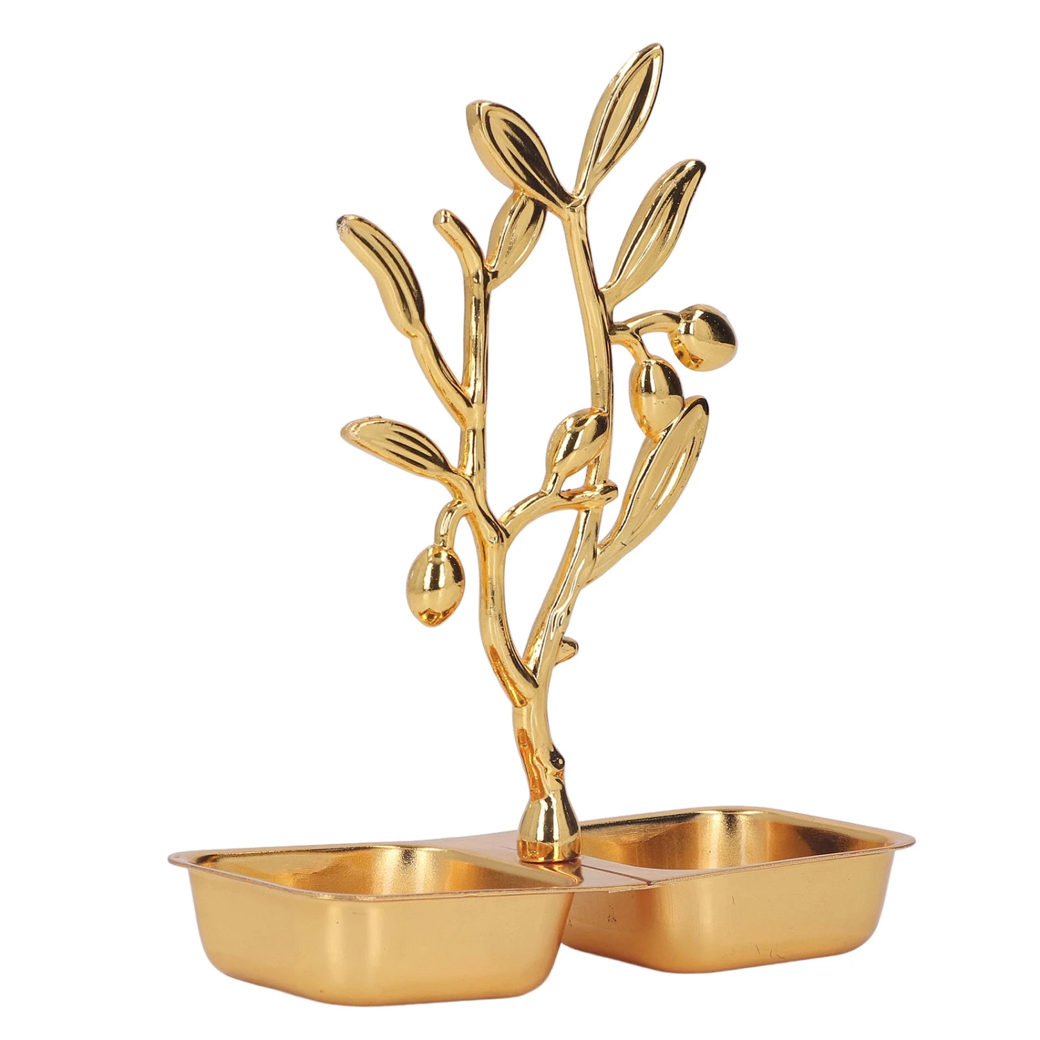 Gold Serving Tray Nordic Style Stainless Steel Snack Tray Candies Plate for Desks Parties Wedding Decoration