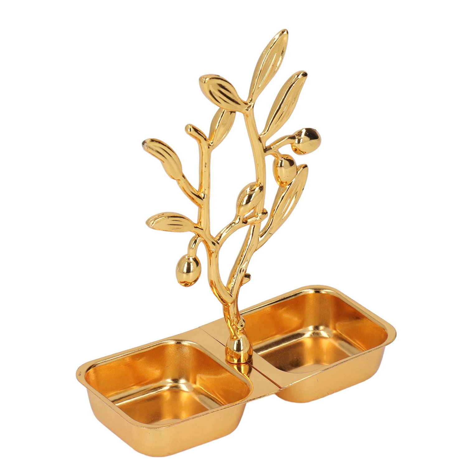 Gold Serving Tray Nordic Style Stainless Steel Snack Tray Candies Plate for Desks Parties Wedding Decoration