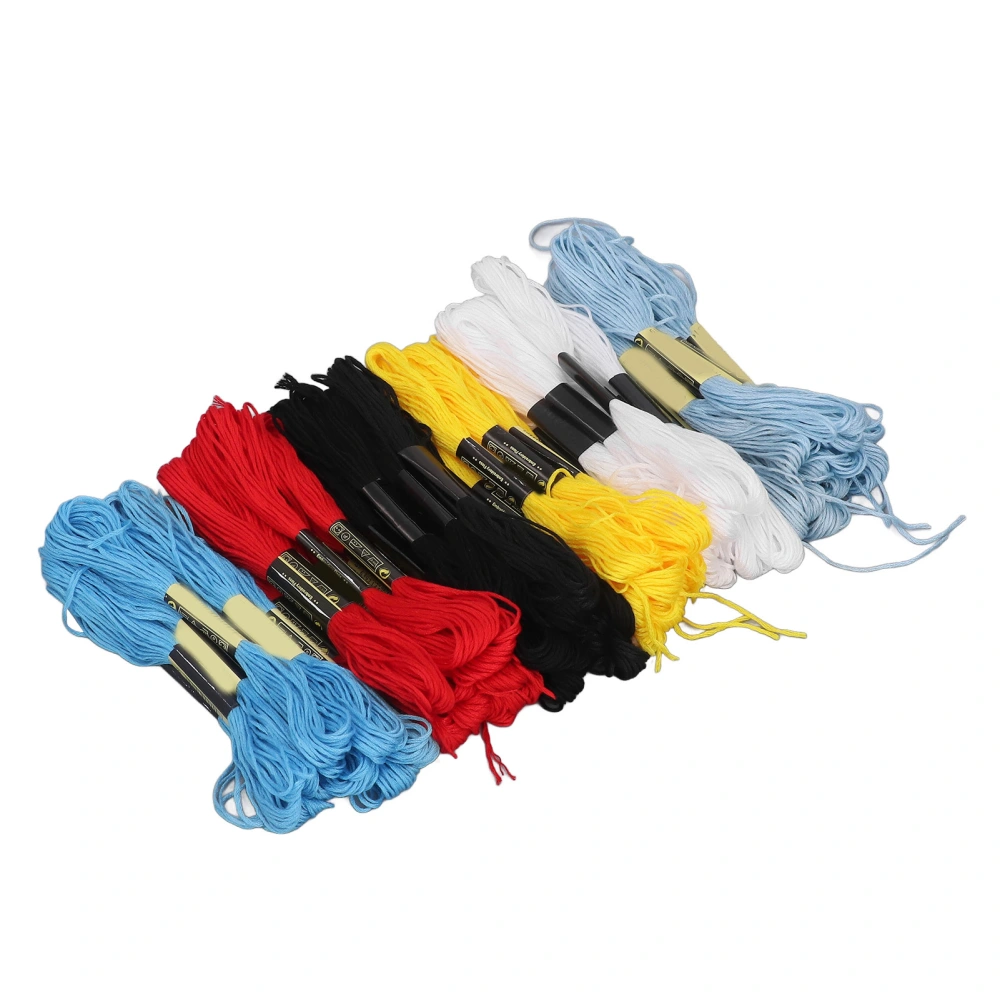 60pcs Embroidery Floss Soft Silky Dual Mercerized Pearlescent Sheen DIY Cotton Material Bracelet Floss for String Art