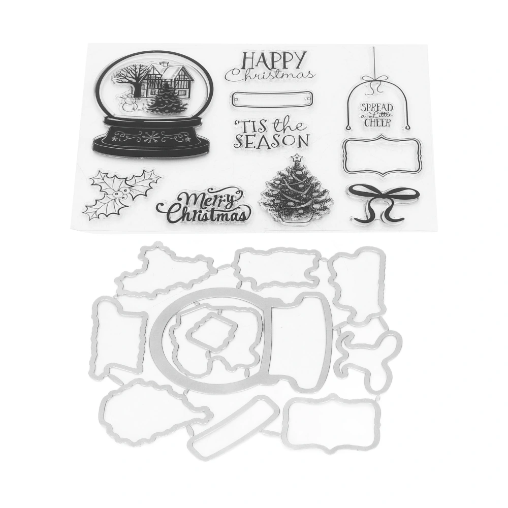 Transparent Stamps Seals Christmas Crystal Ball for DIY Scrapbooking Photo Album Decorative