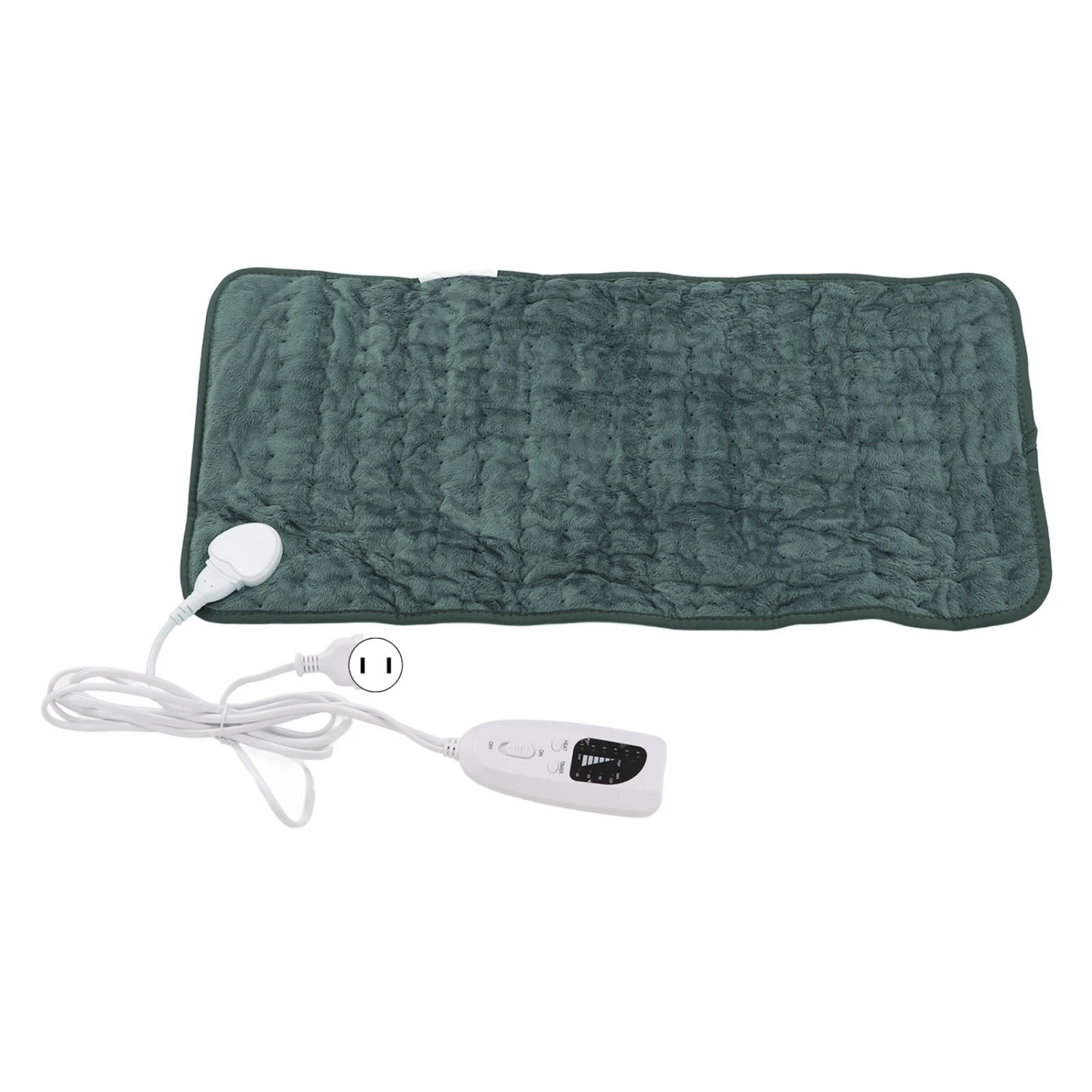Back Electric Heating Pad 6 Levels Rapid Heating 60x30cm Soft Plush Heating Pad for Home Office Travelling Business Trip US Plug 110V