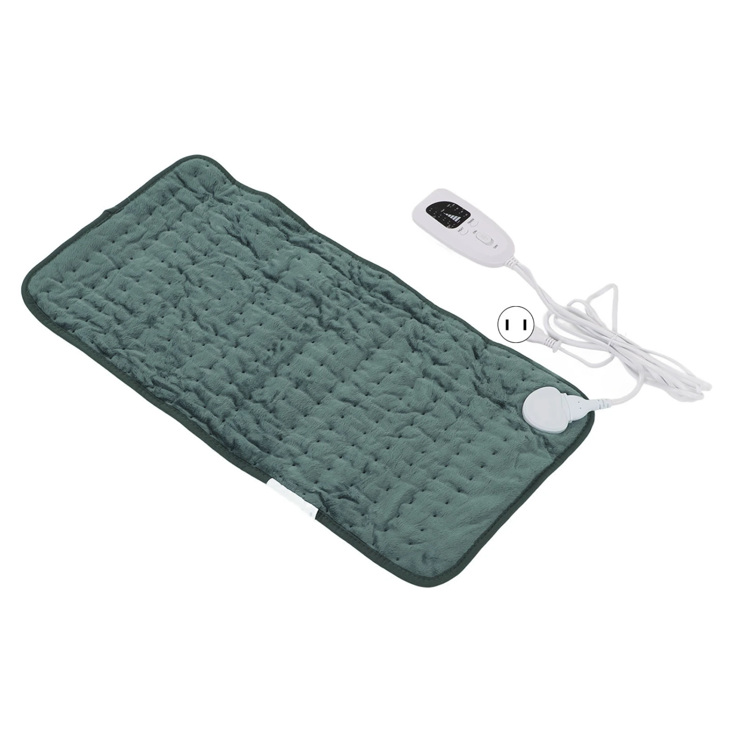 Back Electric Heating Pad 6 Levels Rapid Heating 60x30cm Soft Plush Heating Pad for Home Office Travelling Business Trip US Plug 110V
