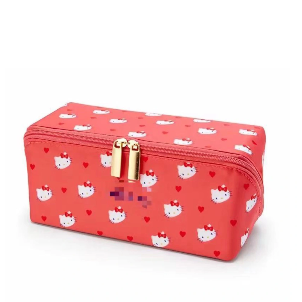 Lovely Cartoon Makeup Bag Large Capacity Skin Care Finishing Travel Cosmetic Bag for Daily Type 2