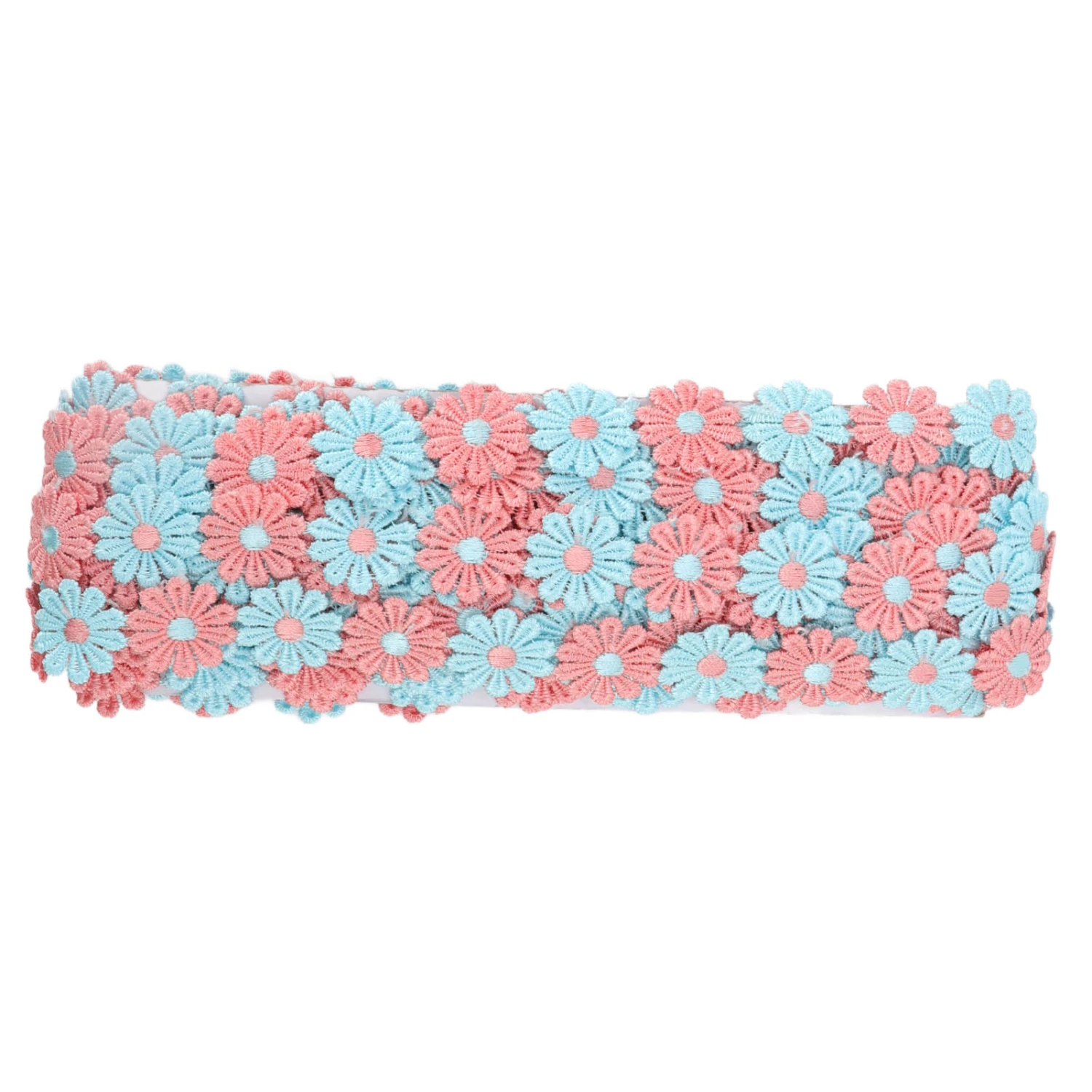 Daisy Flower Lace Trim 15 Yards Exquisite Beautiful Lace Fabric for DIY Crafts Gift Wrapping Wedding Decorations