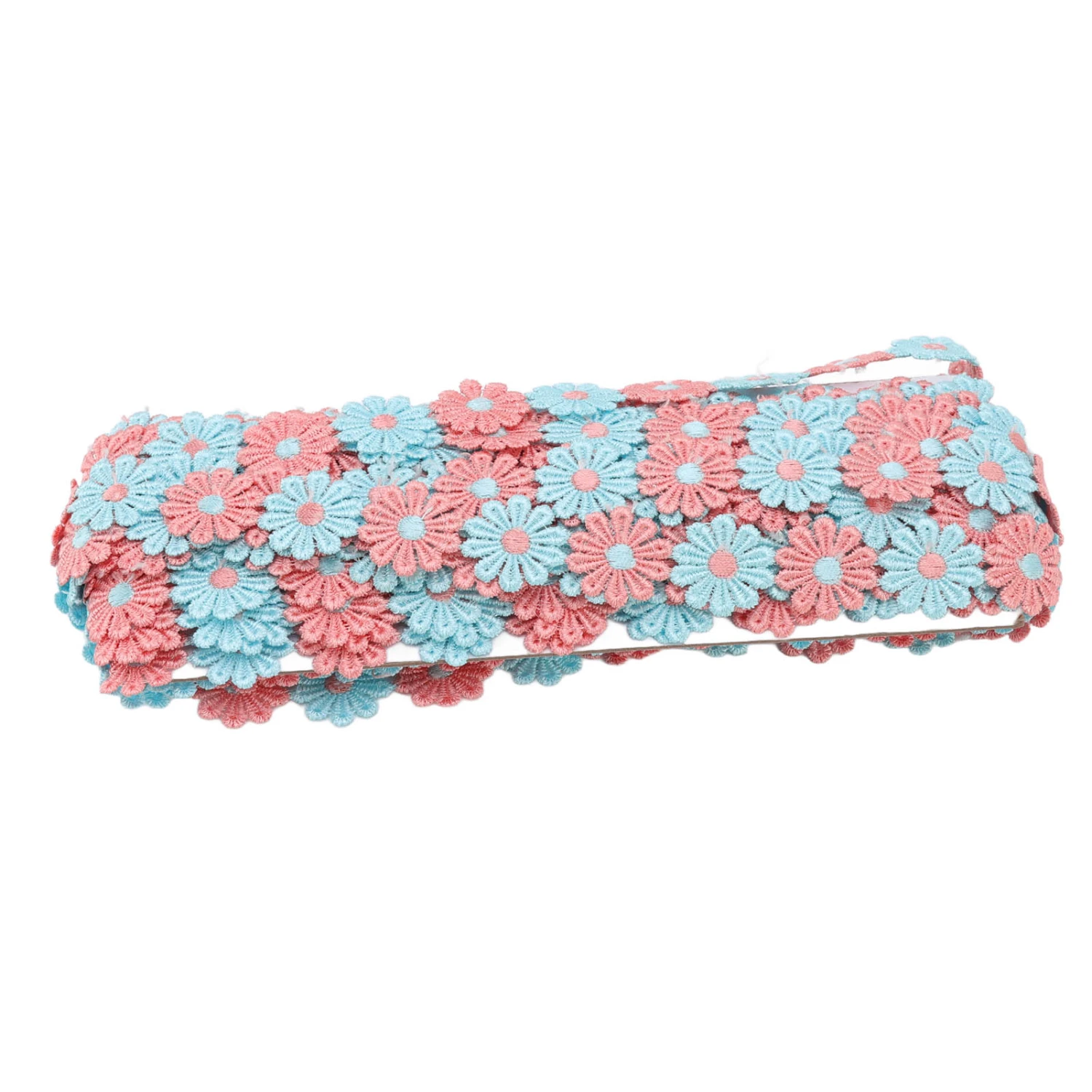 Daisy Flower Lace Trim 15 Yards Exquisite Beautiful Lace Fabric for DIY Crafts Gift Wrapping Wedding Decorations
