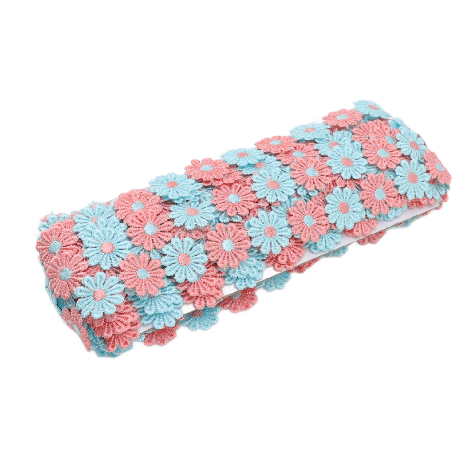 Daisy Flower Lace Trim 15 Yards Exquisite Beautiful Lace Fabric for DIY Crafts Gift Wrapping Wedding Decorations