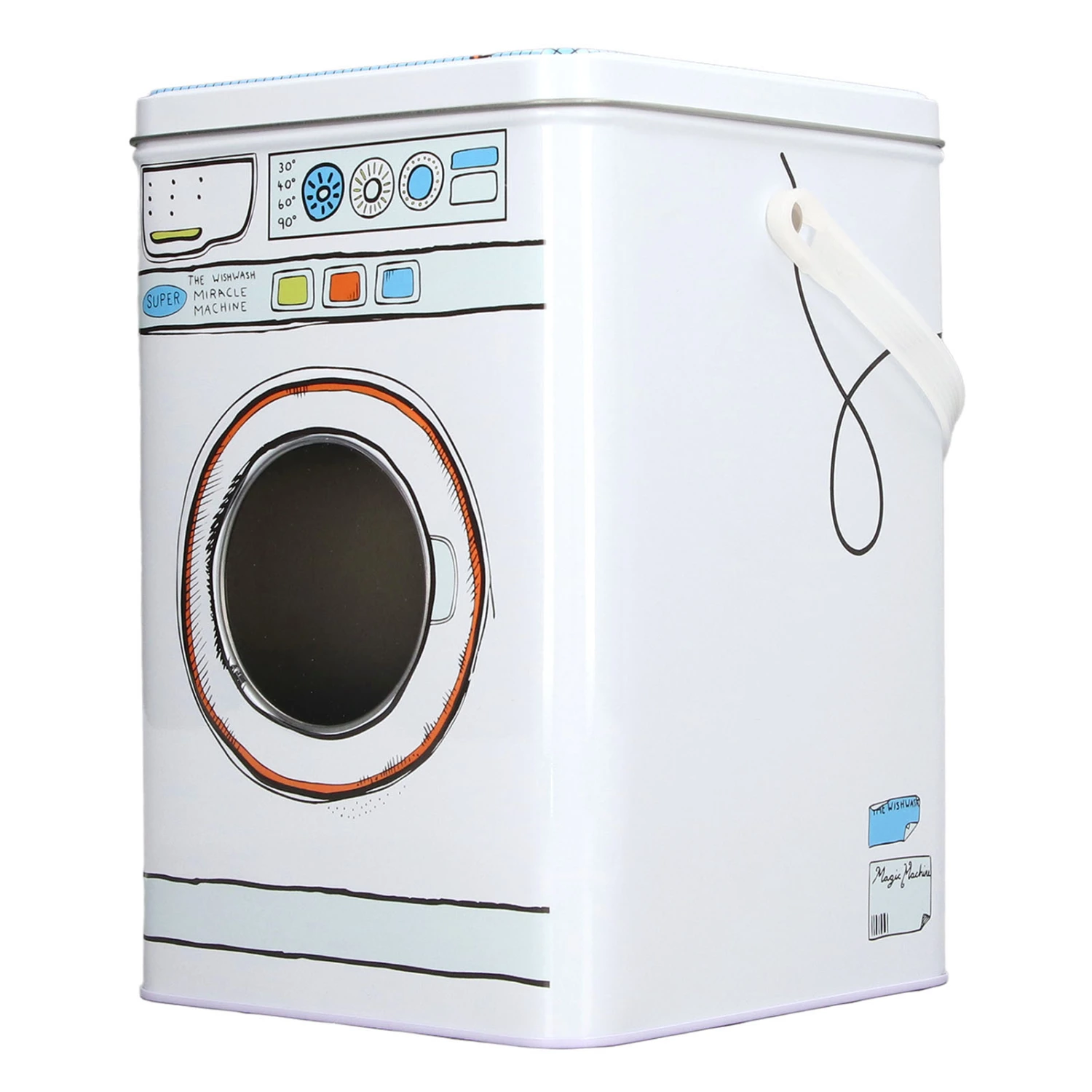 Powdered Laundry Detergent Container with Lid Large Capacity Washing Machine Modeling with Perspective Window for Storage