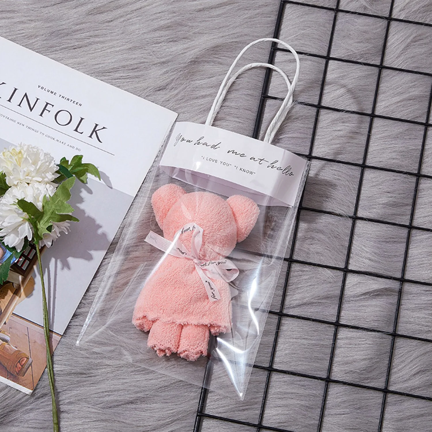 Bear Towel Hand Gift Holiday Activities Opening Small Gifts Graduation Practical Gifts