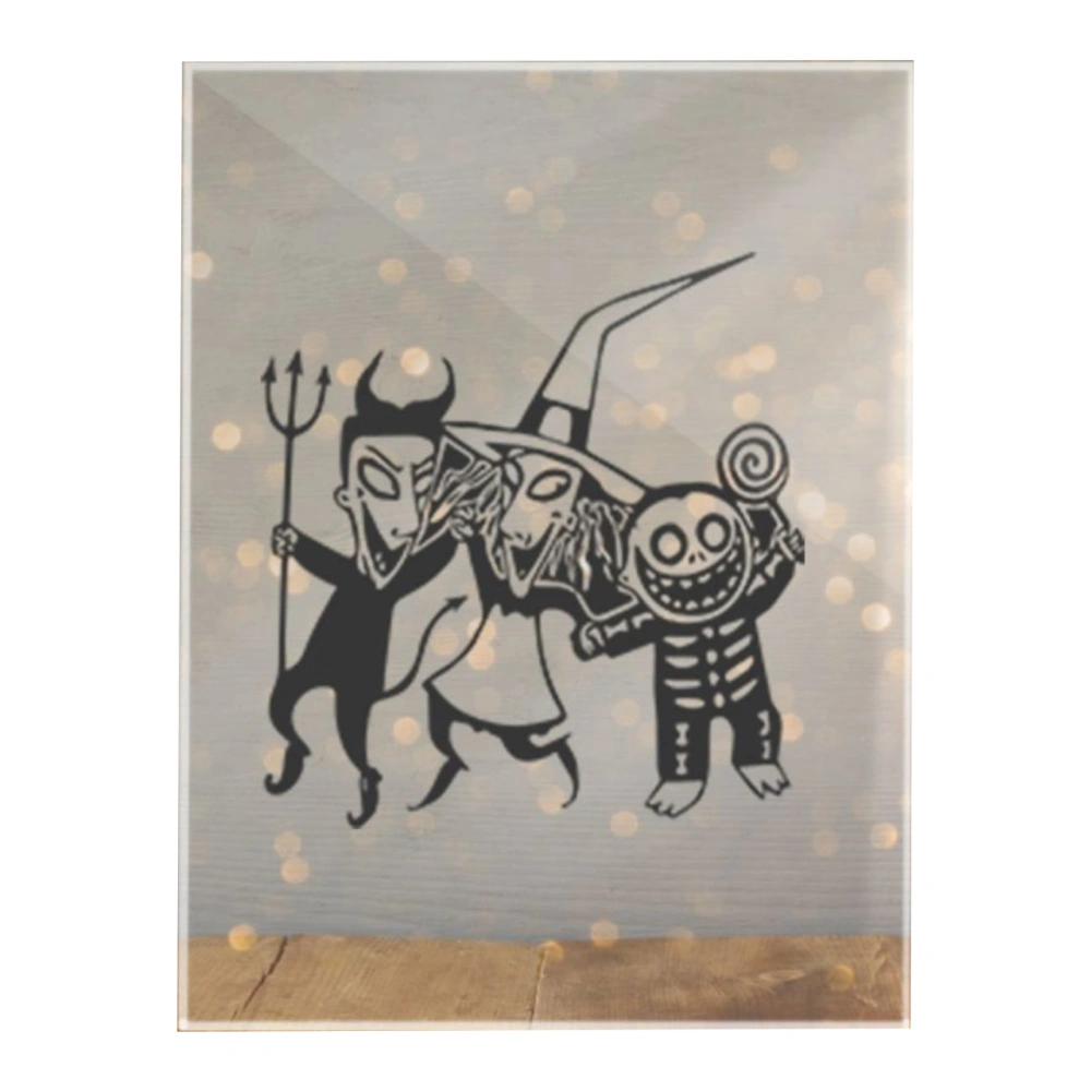 Acrylic Table Picture Durable Waterproof Halloween Theme Style Desktop Decorative Picture for Table Decoration Halloween CBS718X01