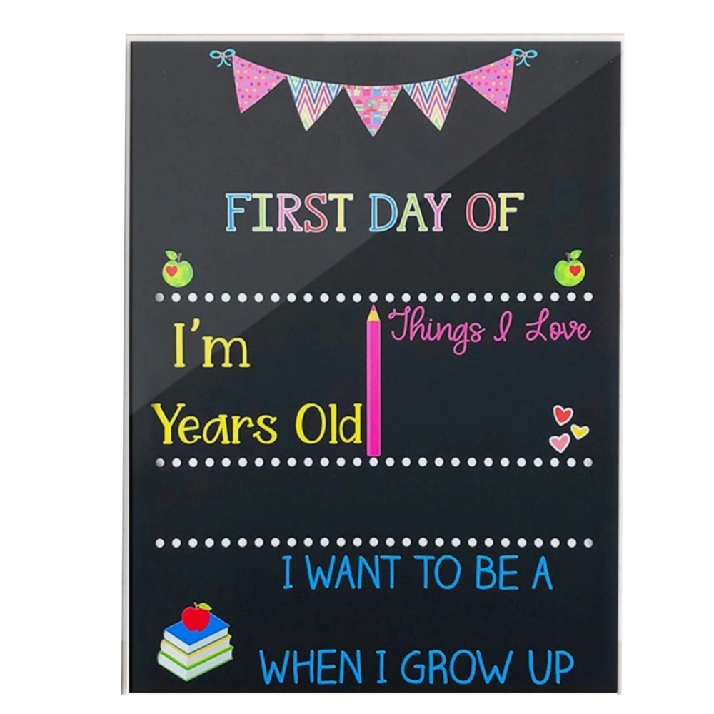 Self Introduction Board 15x20cm Durable Waterproof Self Introduction Desktop Decorative Picture for Table Kindergarten CBS671