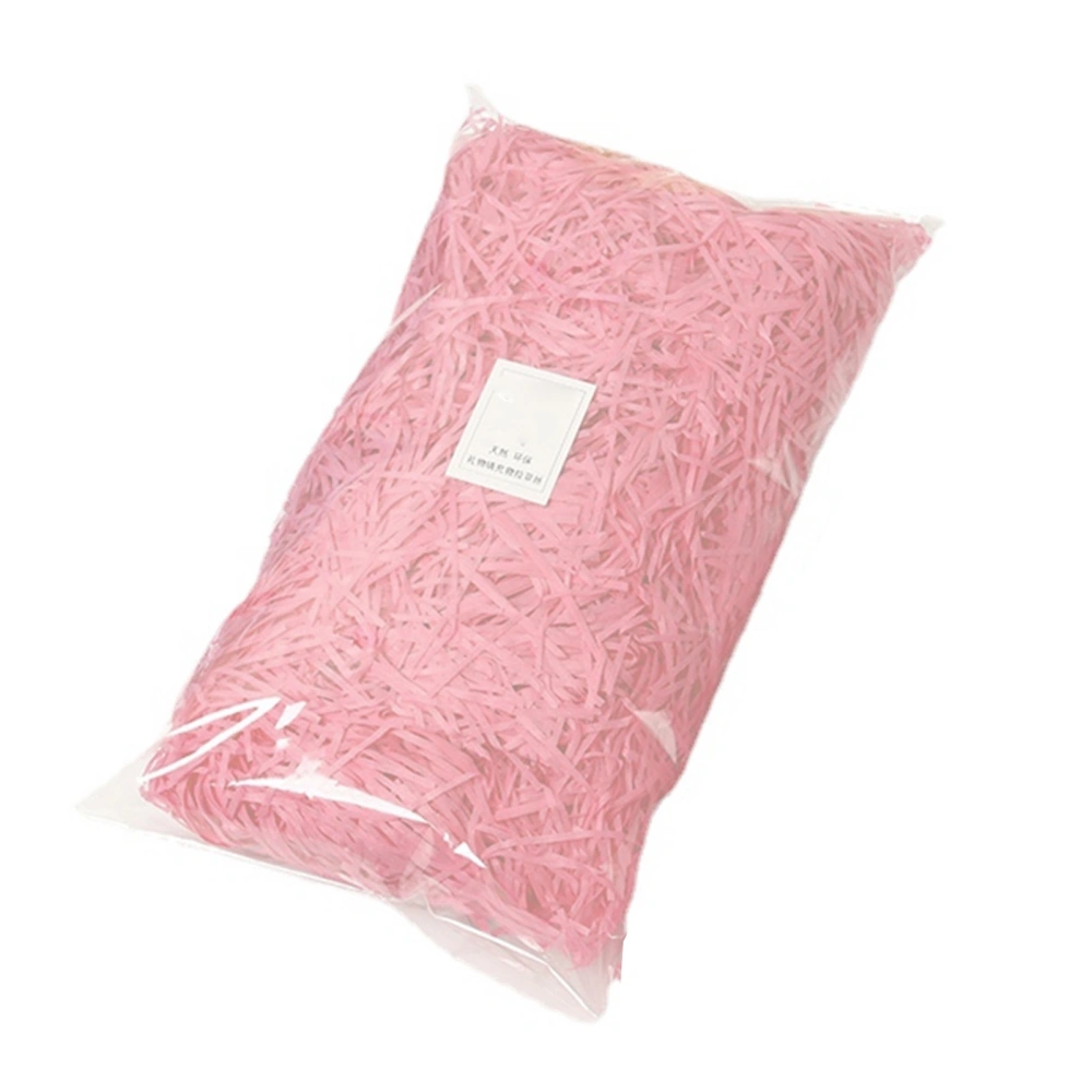 Paper Shred Filler Exquisite Bright Colors Odorless Raffia Filler Gift Packaging Stuffer for Gift Box Decoration Light Pink 100g