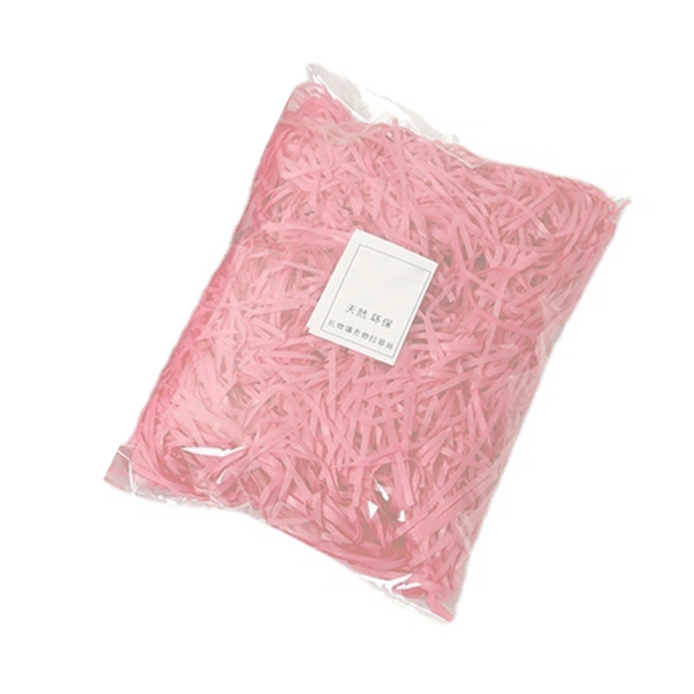 Paper Shred Filler Exquisite Bright Colors Odorless Raffia Filler Gift Packaging Stuffer for Gift Box Decoration Light Pink 30g