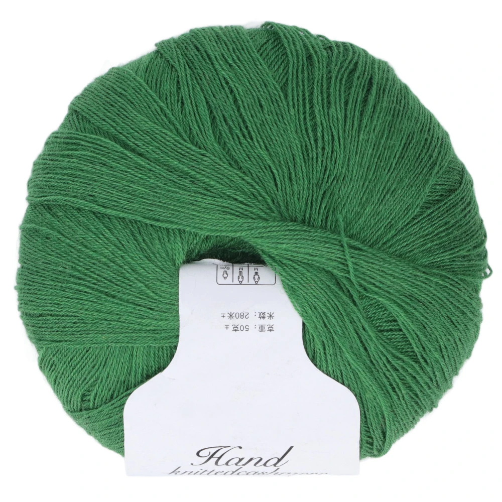 Crochet Yarn Green Hand Washable Wool Material Breathable Soft Knitting Yarn for Seating Cushions Sweaters