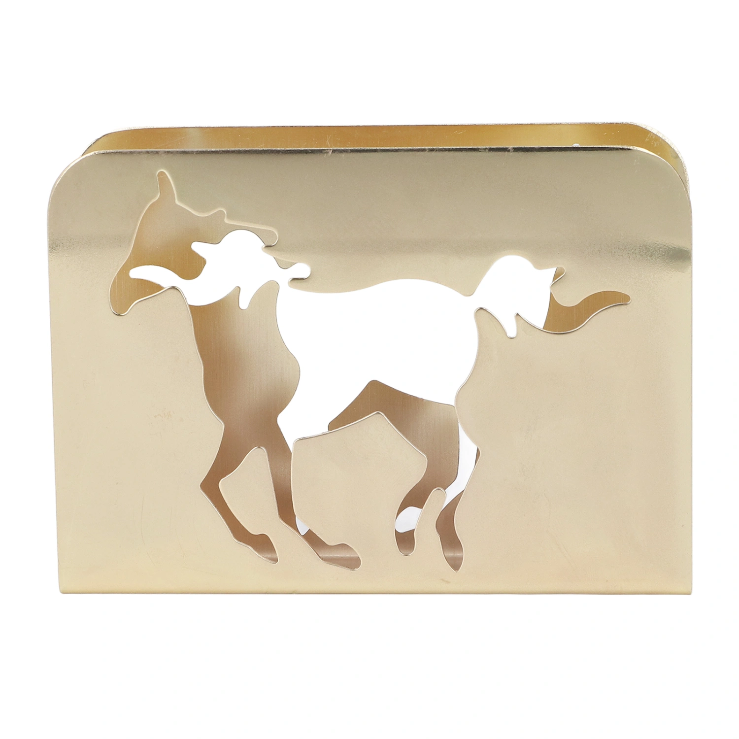 Horse Napkin Holder Iron Art Vertical Napkin Holder Multifunction Metal Napkin Holder Napkin Holder Organizer for Bars Golden