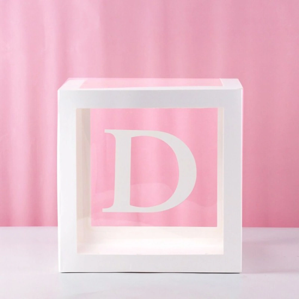 Letters Clear Balloon Boxes High Transparency DIY Combination Balloon Boxes for Birthday Party Decorate Bridal Shower D