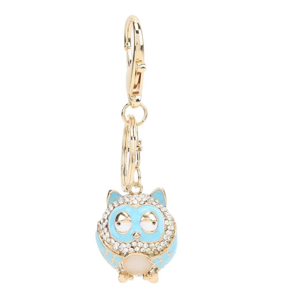 Owl Car Keychain Cute Cartoon Shaped Bright Color High Gloss Fashion Bag Keychain for Wallets Handbags School Bags Gifts