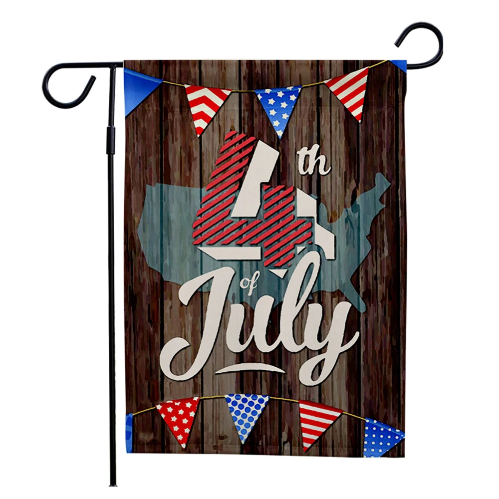 4th of July Garden Flag Independence Day Celebration Single Sided Outside Decoration CGF070