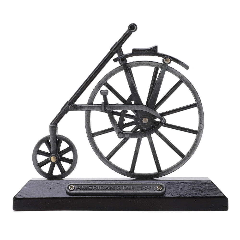 Bicycle Model Ornaments DIY Simulation Big Small Wheel Alloy Bicycle Model Ornaments Home Office Collection Gift Decoration