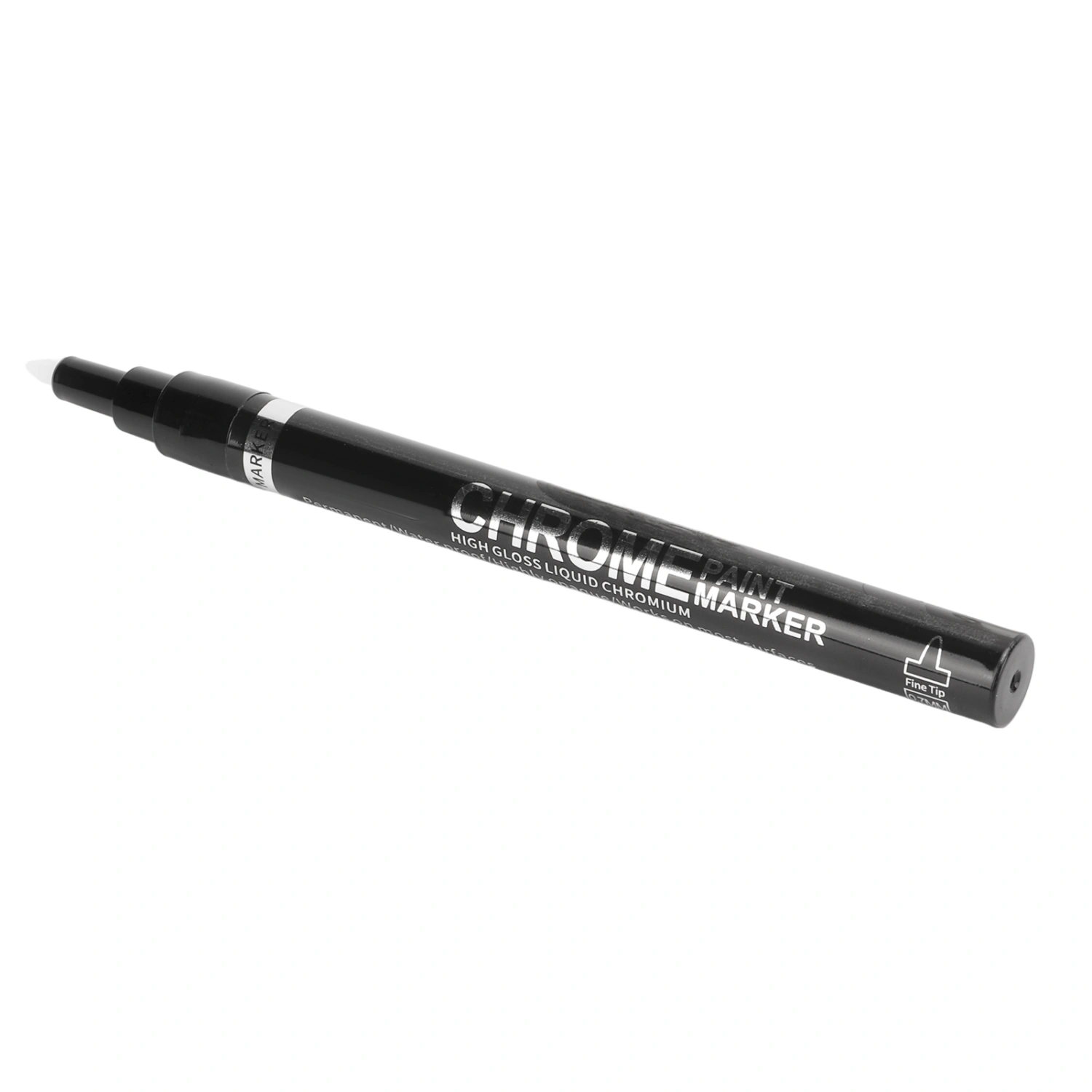 Mirror Marker Pen Chrome Paint Marker Fiber Tip Waterproof 0.7mm/0.03in UV Protection Ink Glossy Liquid Paint Marker