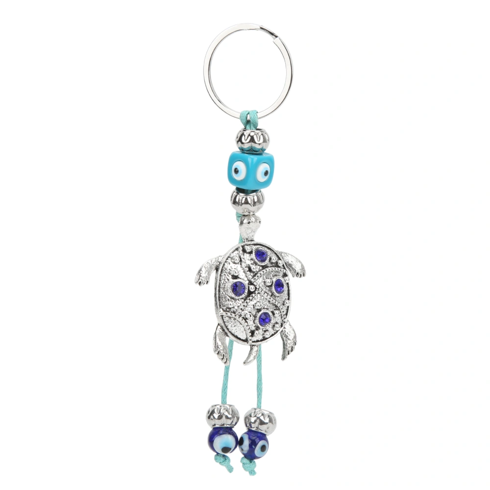 Evil Eye Keychain Tortoise Design Alloy Coloured Glaze Bring Happiness Luck Health Widely Used Turkish Keychain