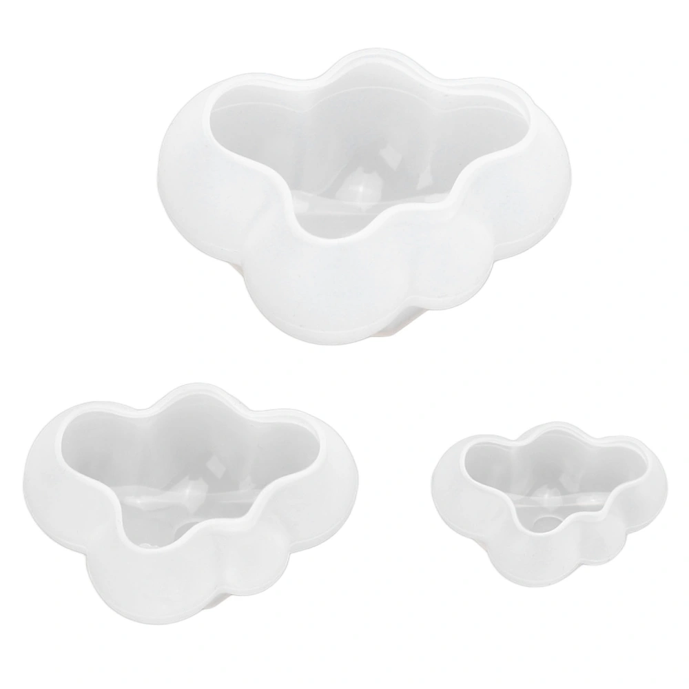 3Pcs Clouds Shape Silicone Mold Easy Demoulding Deformation Resistance Clouds Epoxy Resin Molds DIY Cakes Chocolates