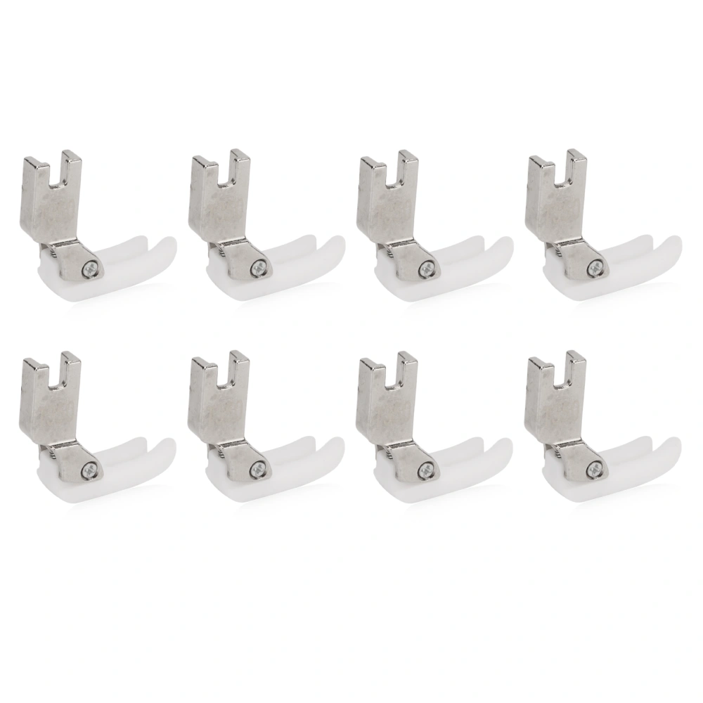 8 Pcs Presser Foot T350 Plastic Stainless Steel Presser Foot Computer Flat Car Sewing Machine All White Walking Foot