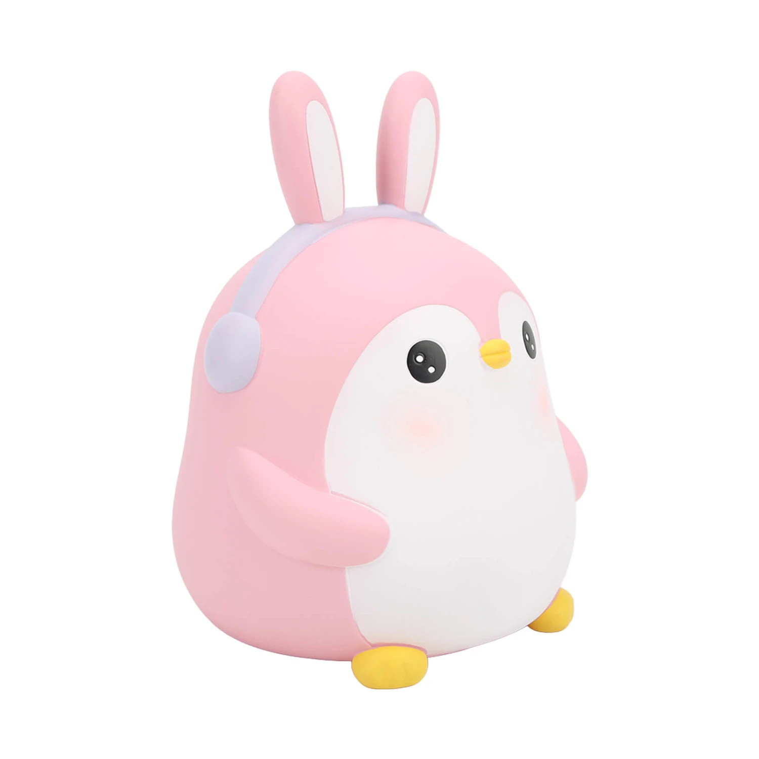 Piggy Bank Cartoon Cute Penguin Shape Pink Large Capacity Coin Bank Ornament Children Toy Gift