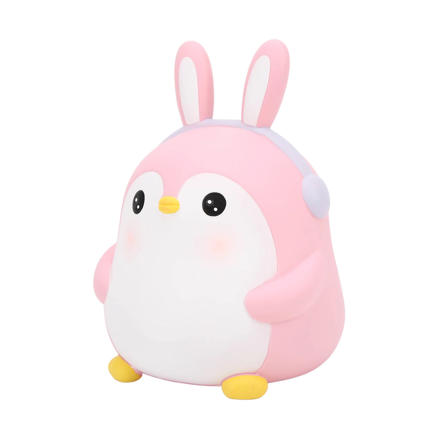 Piggy Bank Cartoon Cute Penguin Shape Pink Large Capacity Coin Bank Ornament Children Toy Gift