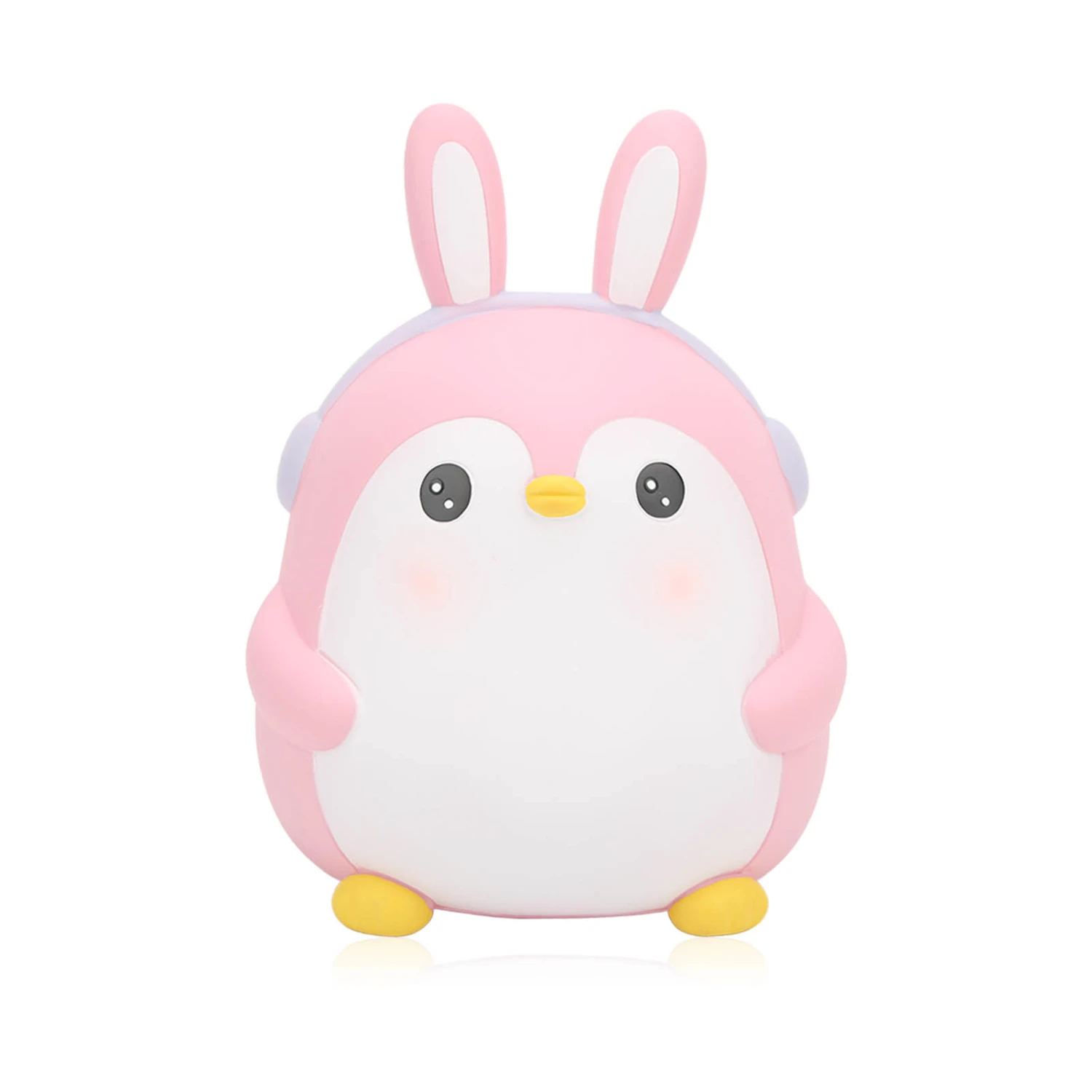 Piggy Bank Cartoon Cute Penguin Shape Pink Large Capacity Coin Bank Ornament Children Toy Gift