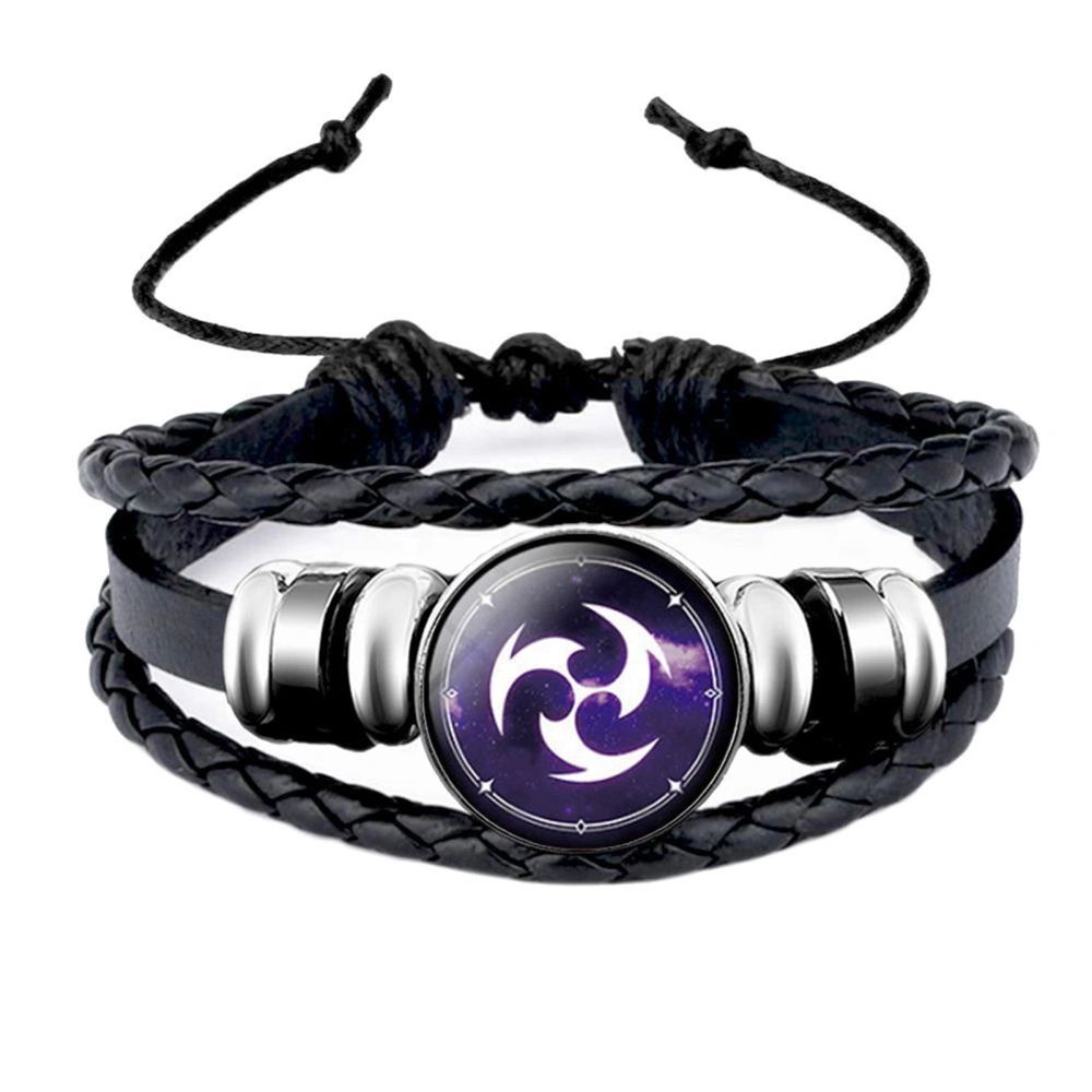 Genshin Impact Eye Of God Bracelet Adjustable Bracelet Time Gems Element Bracelet Craft Pendant GiftThunder Element