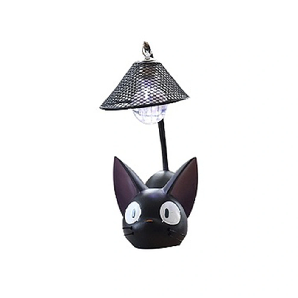 Jiji Cat Resin Lamp Cute Unique Shape Sturdy Light Pole Resin Night Light for Home Decoration GiftsNet Hole