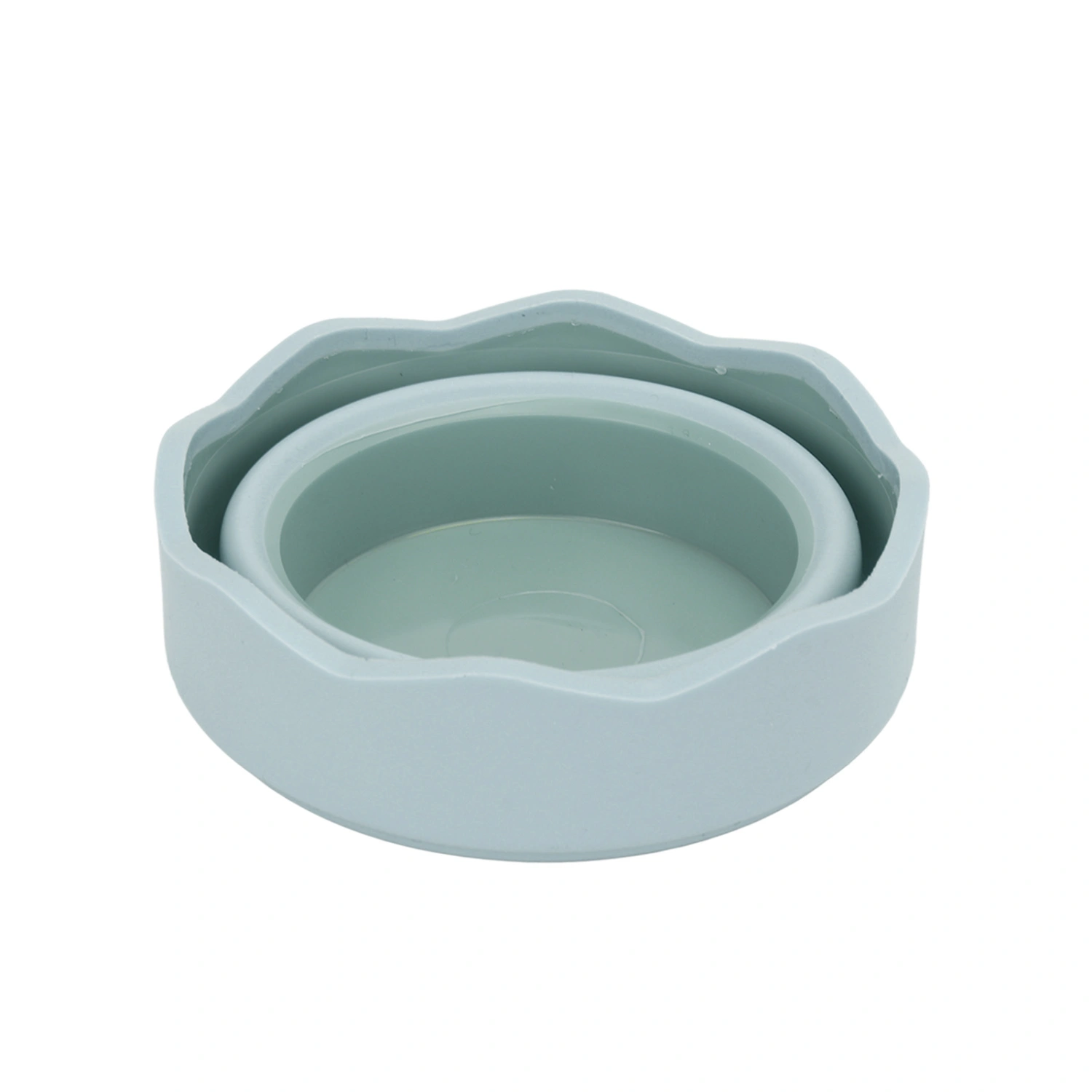 Painting Brush Washing Bucket Portable Folding Silica Gel Reusable Easy Carry Art Supplies Tool for PaintingBlue