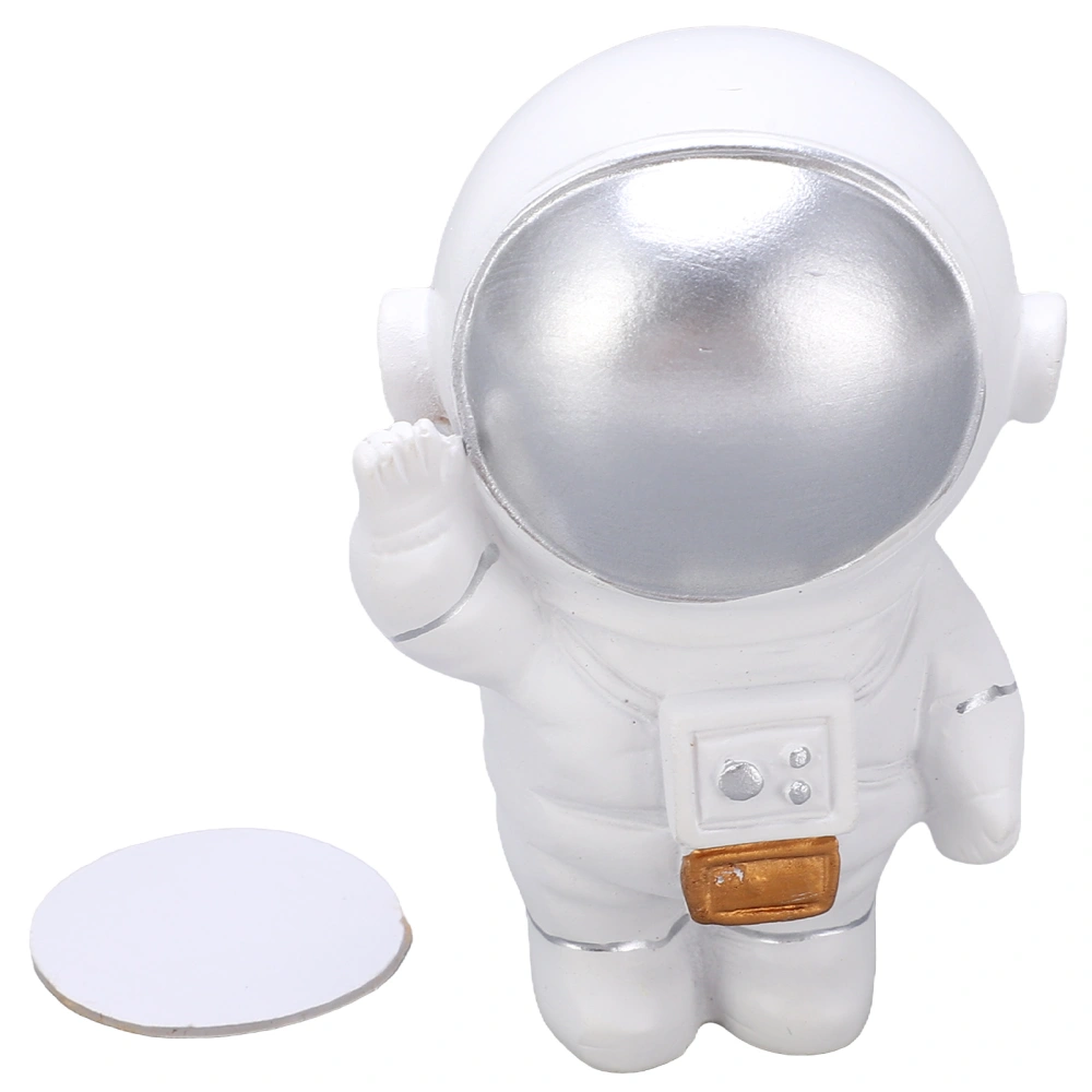 Astronaut Figure Resin Material Clear Texture Compact Size Stable Base White Desktop Ornaments for Decorations