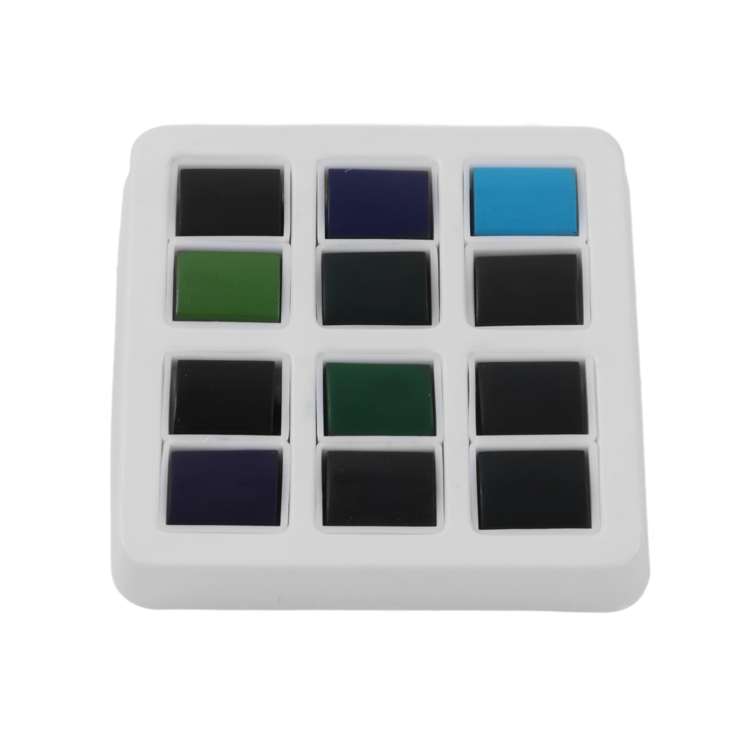 12Pcs Watercolor Paint Set Dark Color Ocean Forest Series Environmental Protection Painting Sketching Tools