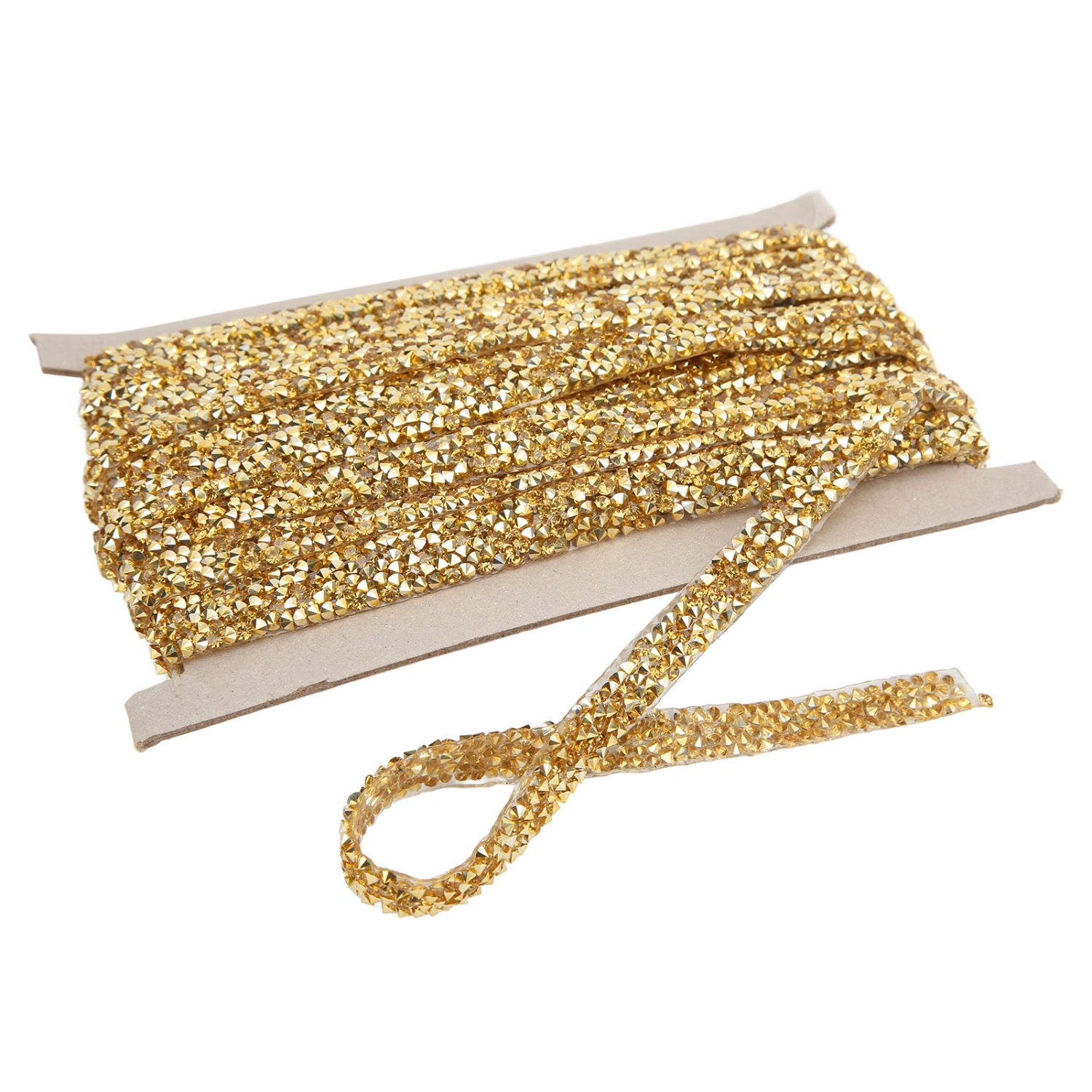 10 Yards 1cm Gold Rhinestone Ribbon Self Adhesive DIY Crystal Rhinestone Ribbon for Sewing DIY Crafts