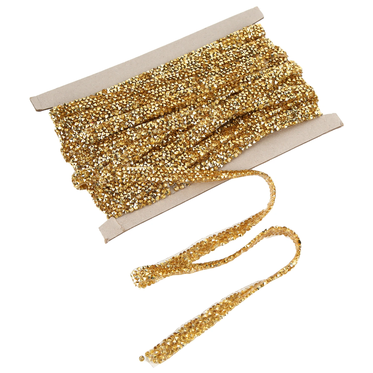 10 Yards 1cm Gold Rhinestone Ribbon Self Adhesive DIY Crystal Rhinestone Ribbon for Sewing DIY Crafts