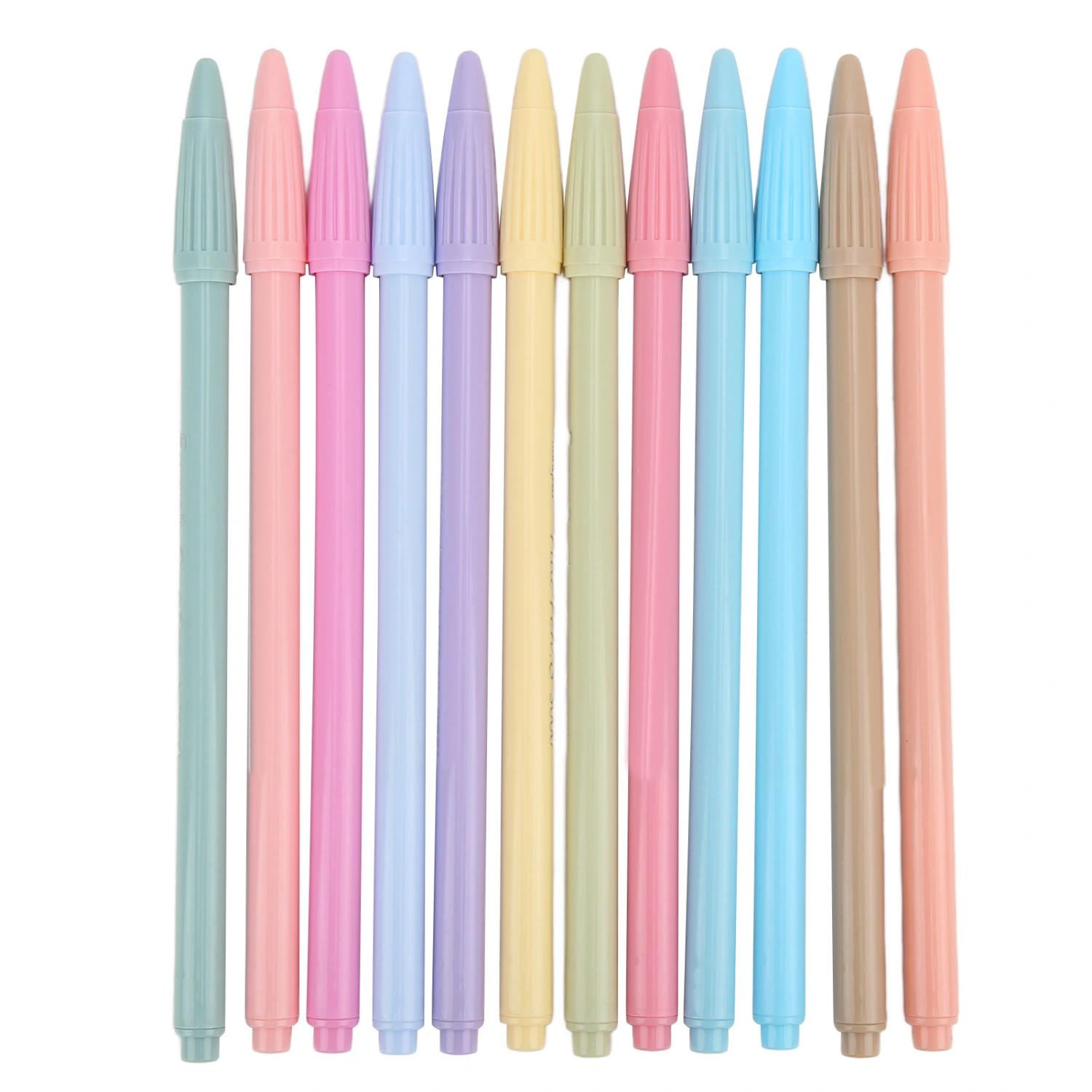 Watercolor Pens 12 Colors Slim Pen Body Tilt Tip DIY Handbook Watercolor Pen Set for Calligraphy Coloring Painting