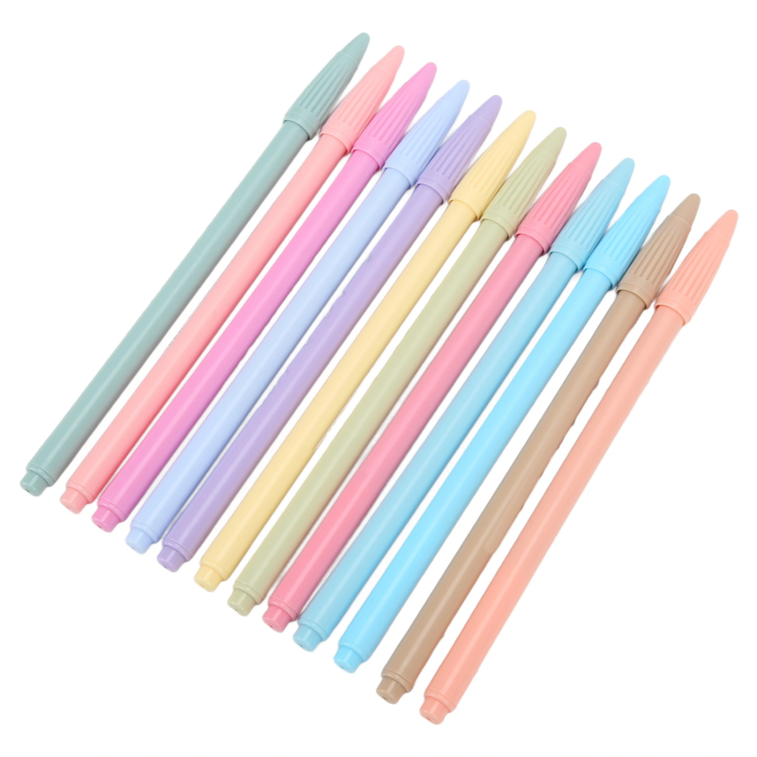 Watercolor Pens 12 Colors Slim Pen Body Tilt Tip DIY Handbook Watercolor Pen Set for Calligraphy Coloring Painting