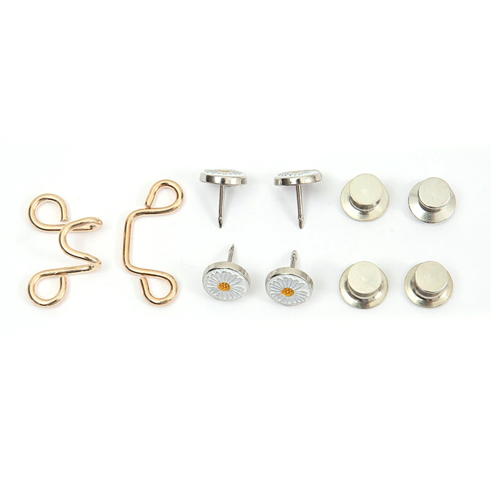 Button Pins Nail Free Detachable Adjustable Jean Waist Metal Button Nail Free Style Waist ArtifactGold