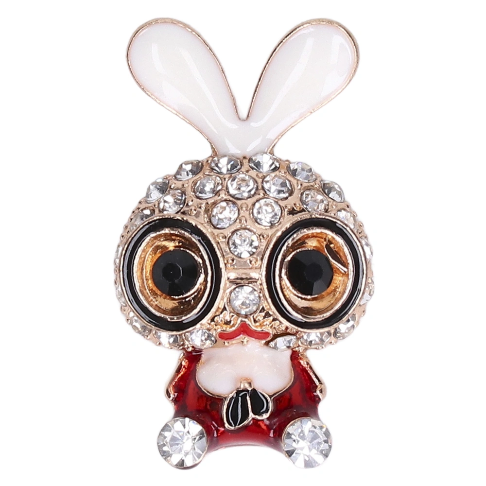 5PCS Bunny Decal DIY Production Handtailor Fine Workmanship Fashion Design Hairpin DecorationRed