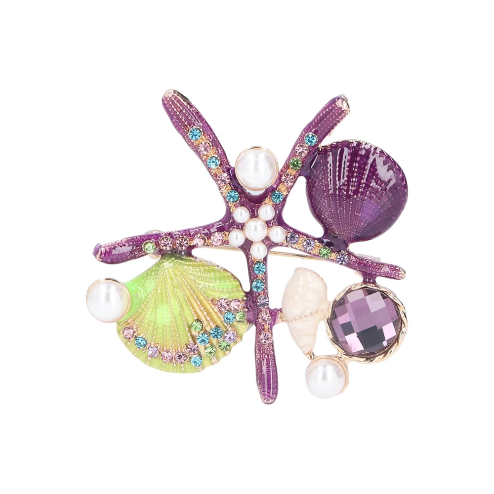 Brooch 4 Different Colors Beautiful Appearance Fine Workmanship Hand Crafted Safety PinsPurple